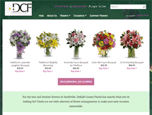 Tablet Screenshot of dekalbcountyflorist.com